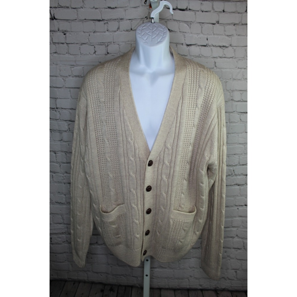 Kurt Cobain Towncraft Cardigan Men's Large JC Penney Nirvana Grunge 90's Vintage
